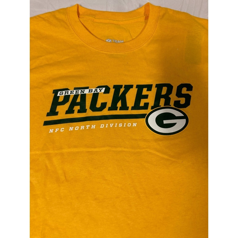 Green Bay Packers Fanatics Graphic T-Shirt Yellow Football Sports Men's Size XL